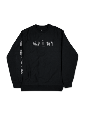 Water Hash Crewneck Sweater