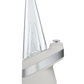 side of Puffco Peak Cloud smart dab rig against white background
