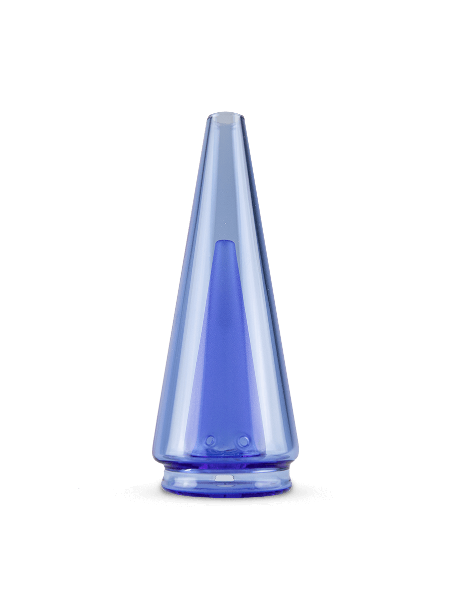 Front shot of blue Puffco Peak Pro dab rig glass