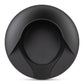 Overhead shot of black Puffco charging dock against white backdrop