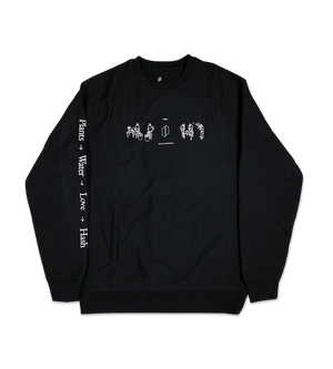 Water Hash Crewneck Sweater